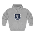 Caduceus Shield Zip Hoodie — Medical Staff Emblem Full‑Zip Sweatshirt