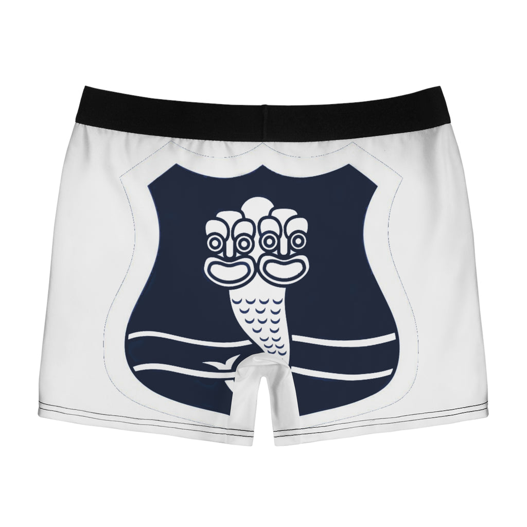 Merlion Crest Boxer Briefs — Men's Novelty Pool / Singapore Travel Underwear