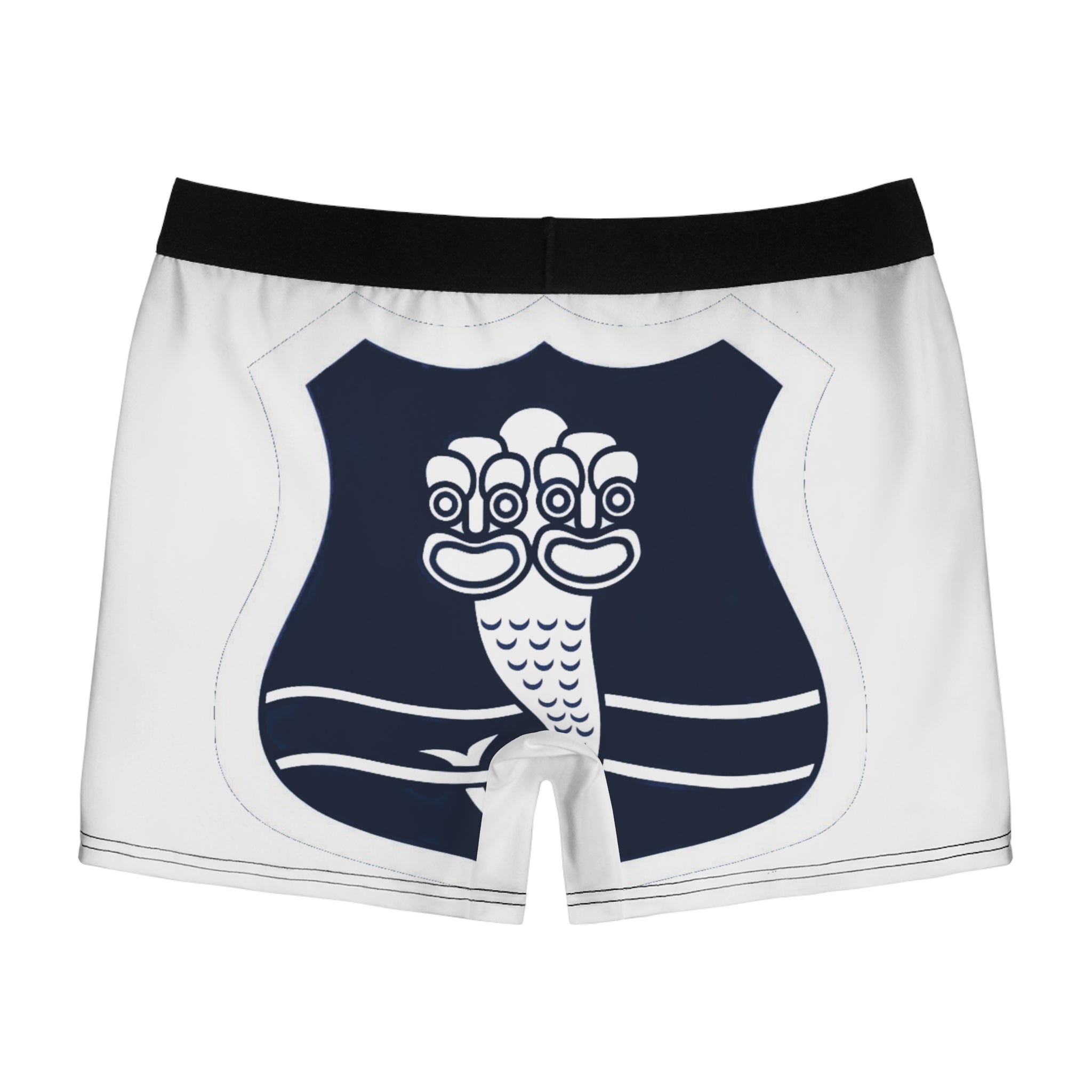 Merlion Crest Boxer Briefs — Men's Novelty Pool / Singapore Travel Underwear