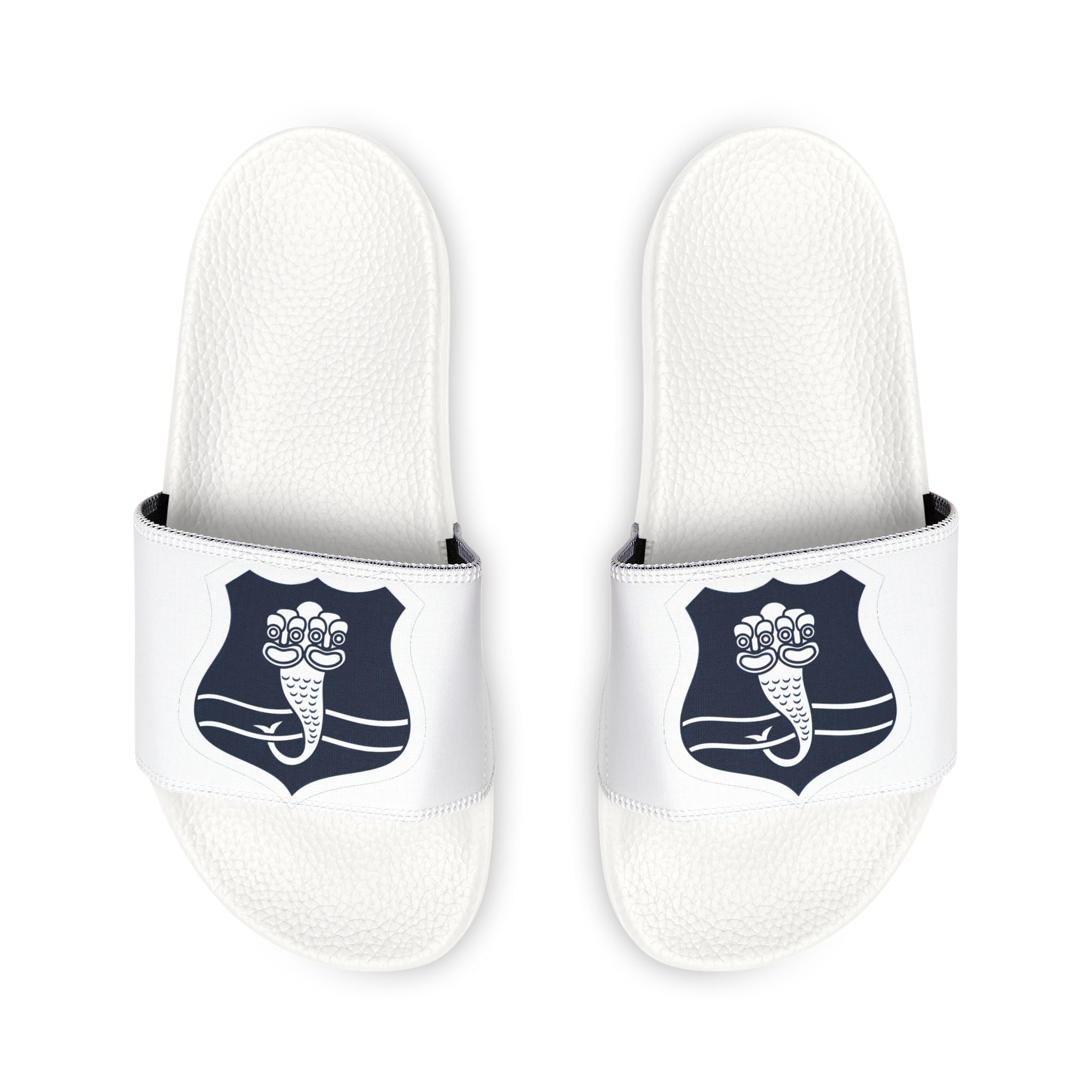 White Taniwha Slide Sandals