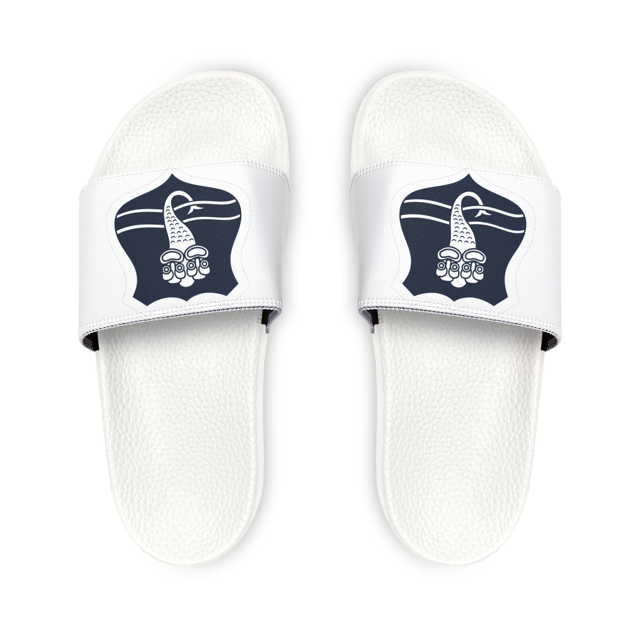 White Taniwha Slide Sandals