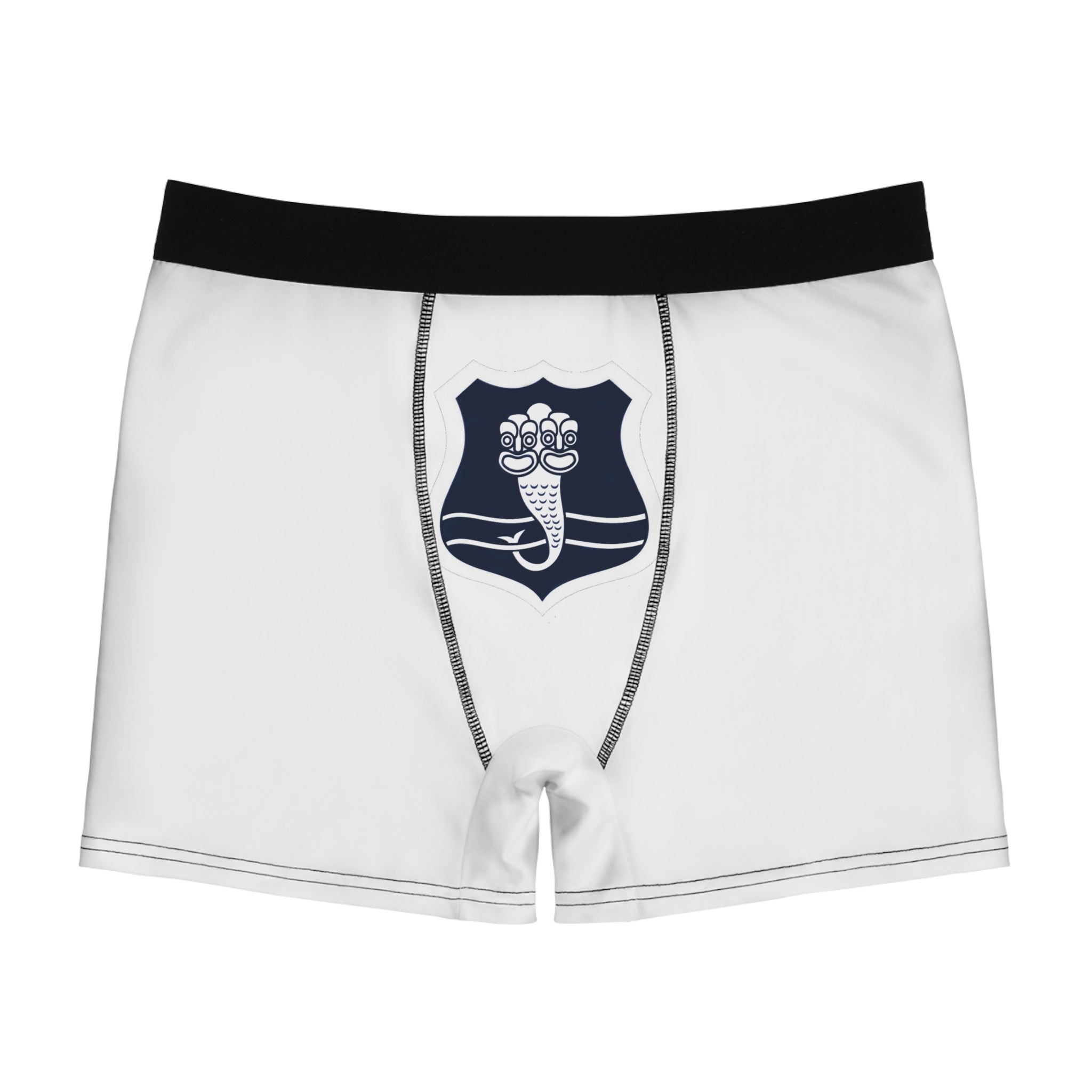 Merlion Crest Boxer Briefs — Men's Novelty Pool / Singapore Travel Underwear